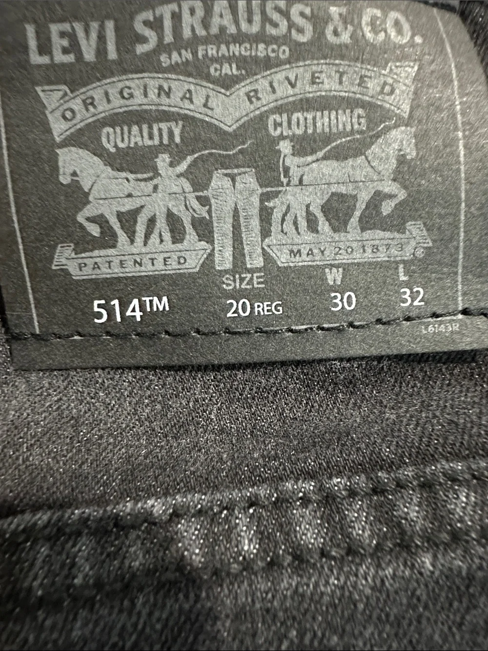 Levi's Kids 514 Straight Fit Jeans - Charcoal